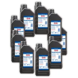 9x 1L LIQUI MOLY 1187 Kompressoröl Kompressorenöl SAE 5W40 Kompressor Öl