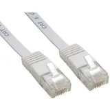 InLine Patch Flachband Netzwerkkabel RJ45 CAT6 5m Weiss
