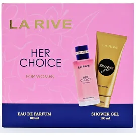 La Rive Her Choice Eau de Parfum 100 ml + Shower Gel 100 ml Geschenkset