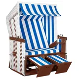 deVries Strandkorb Profi Nordsee Sylt PVC white Des. 991