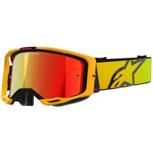 Alpinestars Vision 8 Corp, Crossbrille verspiegelt - Gelb/Pink/Schwarz Rot-Verspiegelt