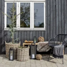 House Nordic Aufbewahrungskorb Indo 50 x 50 x 50 cm Braun