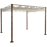 MCW Pergola MCW-L42 3 x 3 m creme-weiß