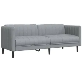 vidaXL Sofa 3-Sitzer Hellgrau Stoff