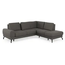 sit&more Ecksofa SIT & MORE "Cinturo L-Form", grau, B:260cm H:88cm T:226cm, Sofas, Ecksofa, inklusive Sitztiefenverstellung und Federkern, Sitzhöhe 45 cm