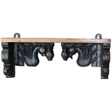 GURU-SHOP Modell 20a Wandregal 51 x 19 x 13 cm Braun
