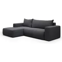 petits-meubles Eckcouch 3-Sitzer Dunkelgrau