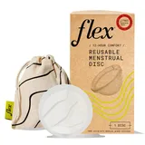 Wiederverwendbare Flex-Disc | wiederverwendbare Menstruationsscheibe | Tampon-Alternative | Fassungsvermögen von 6 Super-Tampons | Inklusive Tragetasche und 2 kostenlosen Einweg-Discs