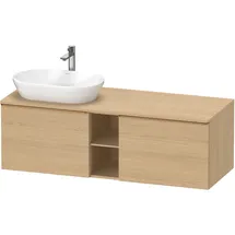 Duravit D-Neo Konsolenwaschtischunterbau wandhängend Natur Eiche Matt 1400x550x459 mm - DE4950L04300 DE4950L04300000