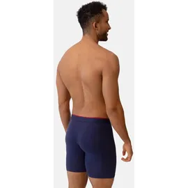 Danish Endurance Bamboo Trunks Extra Long rot/schwarz L 6er Pack