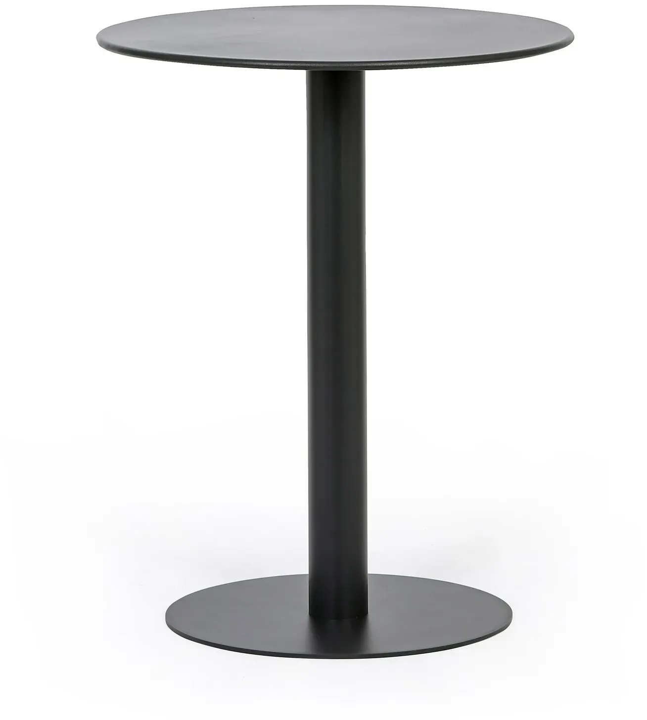 Metall-Bistrotisch RONDA, Durchmesser 60 cm, für den Außenbereich, Graphit