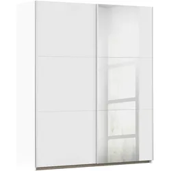 Schwebetürenschrank RAUCH "Kleiderschrank Garderobe TOPSELLER AURELIO mit 3 Ausstattungsvarianten", weiß (alpinweiß), B:175cm H:210cm T:59cm, Holzwerkstoff, Schränke, 3 verschiedene Ausstattungsvarianten Griffe aus Metall MADE IN GERMANY
