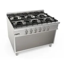 Saro Gasherd offener Unterbau 6 Brenner Modell Lq / Cug6Ba