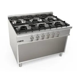 Saro Gasherd offener Unterbau 6 Brenner Modell Lq / Cug6Ba