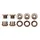 Wolf Tooth Kettenblattschraubensatz 5 Stück Espresso