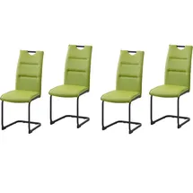 Hti-Living HTI-Line Schwingstuhl 4er Set PU grün DannyP