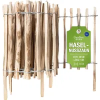 Creative Home Staketenzaun 500 x 50 cm Haselnuss