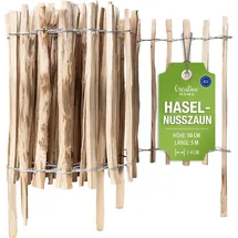 Creative Home Staketenzaun 500 x 50 cm Haselnuss