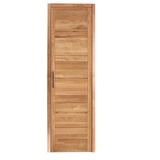 Pharao24 Kleiderschrank Zimarena aus Massivholz braun 63 cm x 216 cm x 65 cm