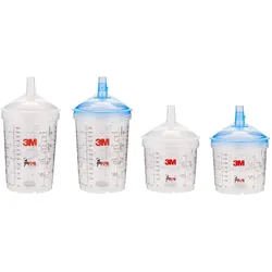 3M PPS Type V Deckel- und Becher-Kits, 0,4l, 125u, 50 Becher, 50 Deckel #16352