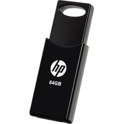 HP USB-Stick 2.0 v212w  64 GB (64 GB, USB A, USB 2.0), USB Stick, Schwarz