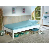 Interlink Jugendbett Vilmar 90 x 200 cm Kiefer massiv weiß
