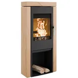 Haas+Sohn Kaminofen CALEO easy Stein tief-schwarz/Woodstone 6 kW