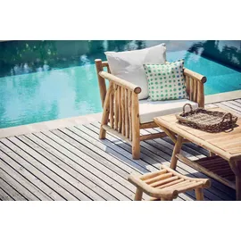 jan kurtz Fred Beige Teak 120 x 45 x 65 cm