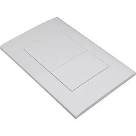 Stilform Drückerplatte Weiß Matt Kompatibel zu Geberit Duofix Sigma (up 320) oder Delta 2 Mengenspülung