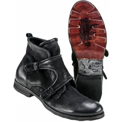 Lederwerk Herren Boot Schuhe Schwarz einfarbig - 41