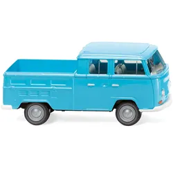 VW T2 Doppelkabine eisblau Modell von WIKING 1:87