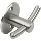 Siro Mantelhaken Piletas Breite 64 mm, Höhe 42 mm, Edelstahl gebürstet