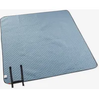 Picknickdecke Komfort 170 × 140 cm luxour, blau|grau, EINHEITSGRÖSSE