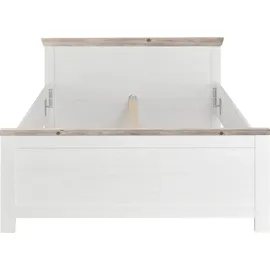 Home Affaire Bett HOME AFFAIRE "Florenz Doppelbett Landhausstil Bettgestell (100,140 oder 180/200cm)", weiß (piene weiß), L:208cm, Betten, Bett, aus FSC-zertifiziertem Holzwerkstoff, in 3 Breiten