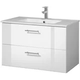 WELLTIME »Trento Badezimmerschrank mit Becken Bestseller«,... - 2 Jahre Gewährleistung - mind. 14 Tage Rückgaberecht - weiß,