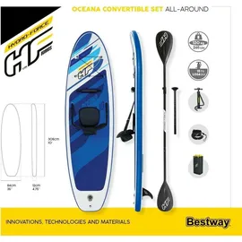 BESTWAY Hydro-Force SUP Allround Board-Set Oceana 305 x 84 x 12 cm blau