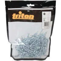 Triton 609720 Verzinkte Taschenlochschrauben mit Scheibenkopf und Grobgewinde 8