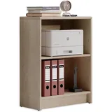 Stella Trading Bücherregal Viviane 60x78cm - Eiche - 2 Jahre Gewährleistung - mind. 14 Tage Rückgaberecht - Braun