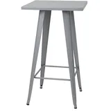 Mendler Stehtisch HWC-A73 105 x 60 x 60 cm Grau