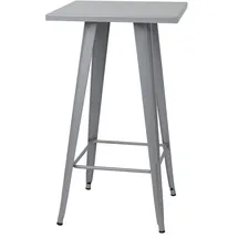 Mendler Stehtisch HWC-A73 105 x 60 x 60 cm Grau