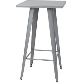 Mendler Stehtisch HWC-A73 105 x 60 x 60 cm Grau