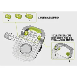 Magped Road2 Titanium Pedale (Größe 200N, schwarz)