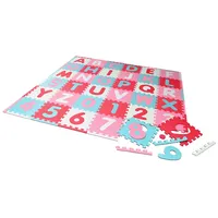 Knorrtoys 21020 - Puzzlematte - Alphabet + Zahlen pink-rosa