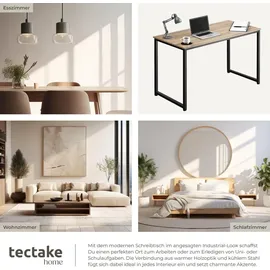 Tectake Schreibtisch Flint Braun
