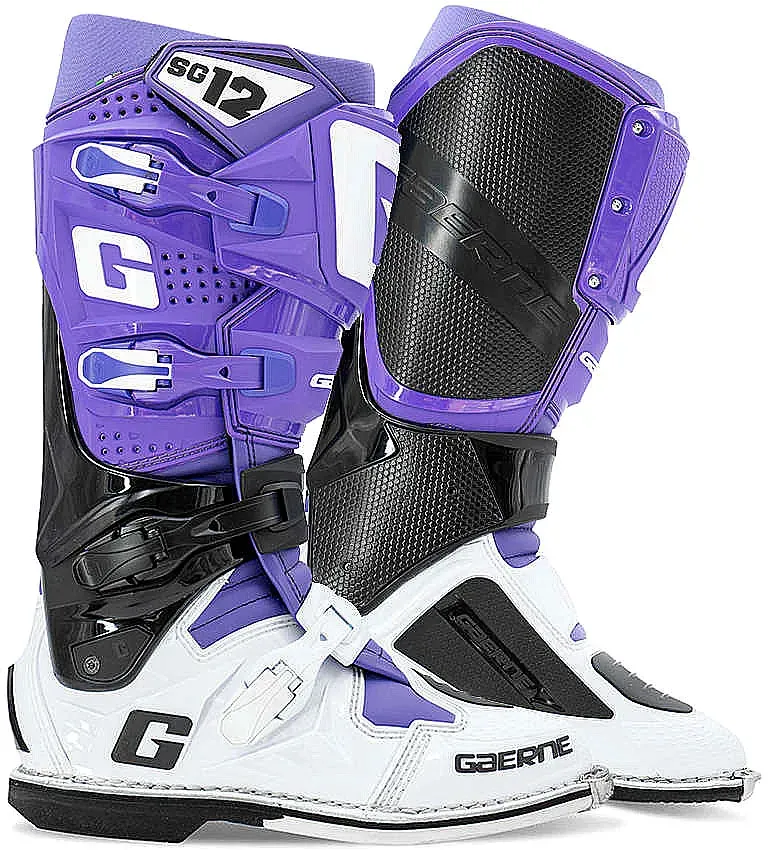Gaerne SG-12 Limited Edition, bottes - Mauve/Noir/Blanc - 43 EU