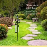 Solar wetterstation mit regenmesser und thermometer