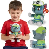 TY Paw Patrol ROCKY Plüschmaskottchen, Plüschtier, Kuscheltier Beanie Babies, weiches Sensorikspielzeug 20 cm