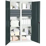 stumpf metall Werkzeug und Materialschrank 3000 RAL 7035/7016 6 Schubladen 6 Wannen