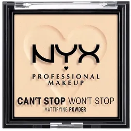 NYX Professional Makeup Can't Stop Won't Stop Mattifying Powder mattierendes Puder Farbton 01 Fair