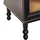 Beliani Vitrine Tingledale 80 x 40 x 151 cm Schwarz/Braun